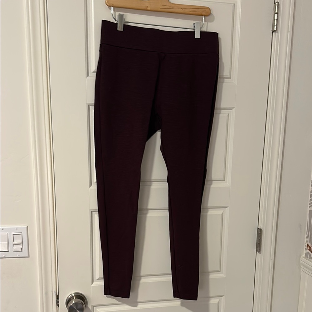 Matty M Burgundy Legging Dress Pant